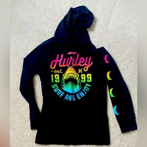 Hurley boys hooded long sleeve tee